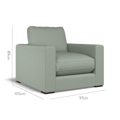 furniture cloud chair shani celadon plain dimension