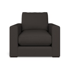 furniture cloud chair shani charcoal plain front