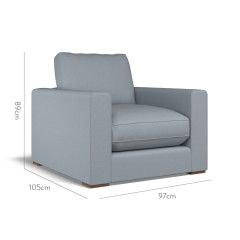 furniture cloud chair shani denim plain dimension