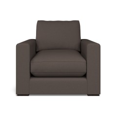 furniture cloud chair shani espresso plain front