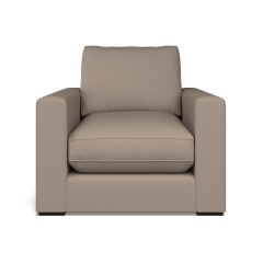 furniture cloud chair shani taupe plain front