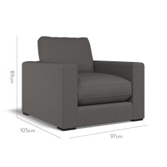 furniture cloud chair viera charcoal plain dimension