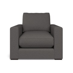 furniture cloud chair viera charcoal plain front