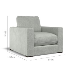 furniture cloud chair yana mineral weave dimension