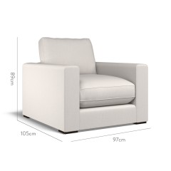 furniture cloud chair zuri ash plain dimension