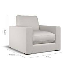 furniture cloud chair zuri flint plain dimension