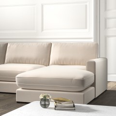 Cloud Chaise Sofa Cosmos Stone