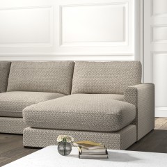 Cloud Chaise Sofa Desta Taupe