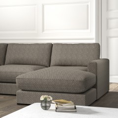 Cloud Chaise Sofa Jina Espresso