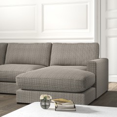 Cloud Chaise Sofa Sabra Charcoal