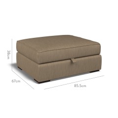 furniture cloud storage footstool amina mocha plain dimension