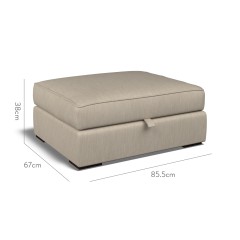 furniture cloud storage footstool amina taupe plain dimension