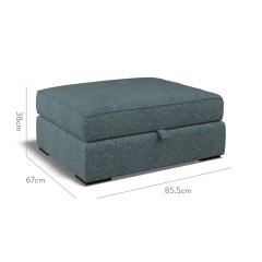 furniture cloud storage footstool yana teal weave dimension