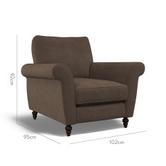 furniture ellery chair cosmos espresso plain dimension