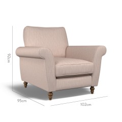 furniture ellery chair kalinda blush plain dimension