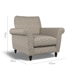 furniture ellery chair nia taupe weave dimension