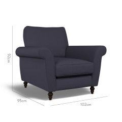 furniture ellery chair shani indigo plain dimension