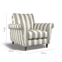 furniture ellery chair tassa grande fog print dimension