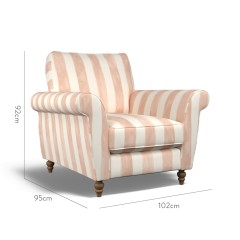 furniture ellery chair tassa grande rose print dimension