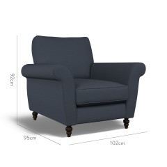 furniture ellery chair zuri indigo plain dimension