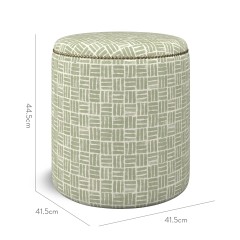 furniture malpaso footstool atlas sage print dimension