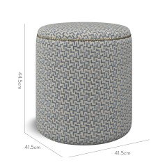 furniture malpaso footstool desta denim weave dimension