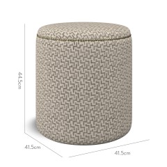 furniture malpaso footstool desta taupe weave dimension