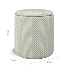 furniture malpaso footstool sabra sage weave dimension