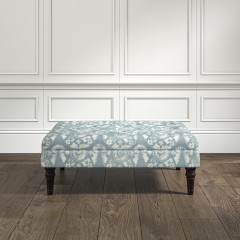 furniture monterey medium footstool nubra denim print lifestyle