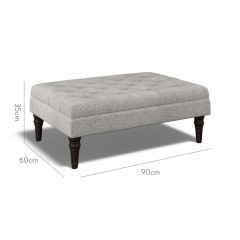 furniture monterey medium footstool yana fog weave dimension