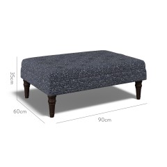 furniture monterey medium footstool yana indigo weave dimension