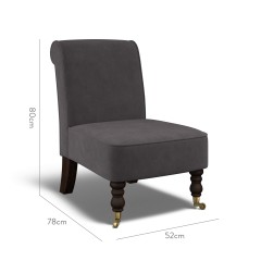 furniture napa chair cosmos charcoal plain dimension