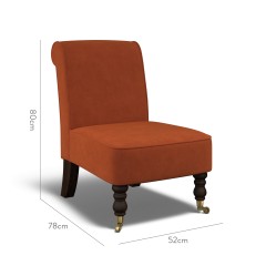 furniture napa chair cosmos cinnabar plain dimension