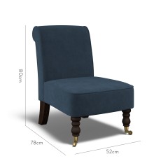 furniture napa chair cosmos indigo plain dimension