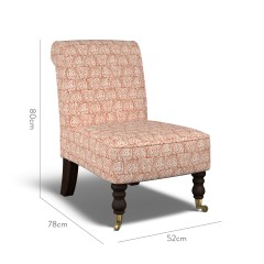 furniture napa chair ellora cinnamon print dimension