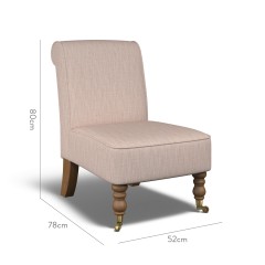 furniture napa chair kalinda blush plain dimension