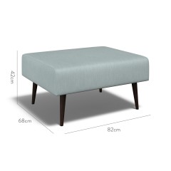 furniture ombu footstool amina azure plain dimension