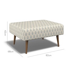 furniture ombu footstool indira chambray print dimension