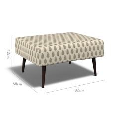 furniture ombu footstool indira charcoal print dimension