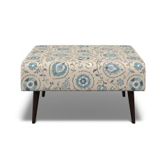 Ombu Footstool Shimla Azure