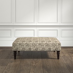 furniture savannah medium footstool lotus charcoal print lifestyle