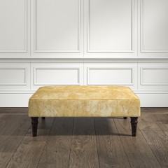 furniture savannah medium footstool namatha ochre print lifestyle