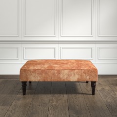 furniture savannah medium footstool namatha rust print lifestyle