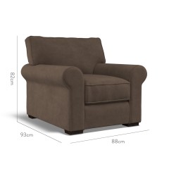 furniture vermont fixed chair cosmos espresso plain dimension