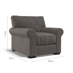 furniture vermont fixed chair cosmos graphite plain dimension