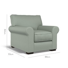 furniture vermont fixed chair shani celadon plain dimension