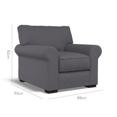 furniture vermont fixed chair viera indigo plain dimension