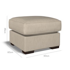 furniture vermont fixed ottoman amina taupe plain dimension