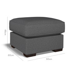 furniture vermont fixed ottoman bisa charcoal plain dimension