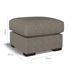 furniture vermont fixed ottoman jina espresso weave dimension